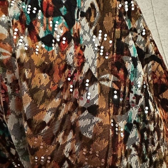 Peck & Peck Open Front Embellished Jacket - Picture 6 of 7